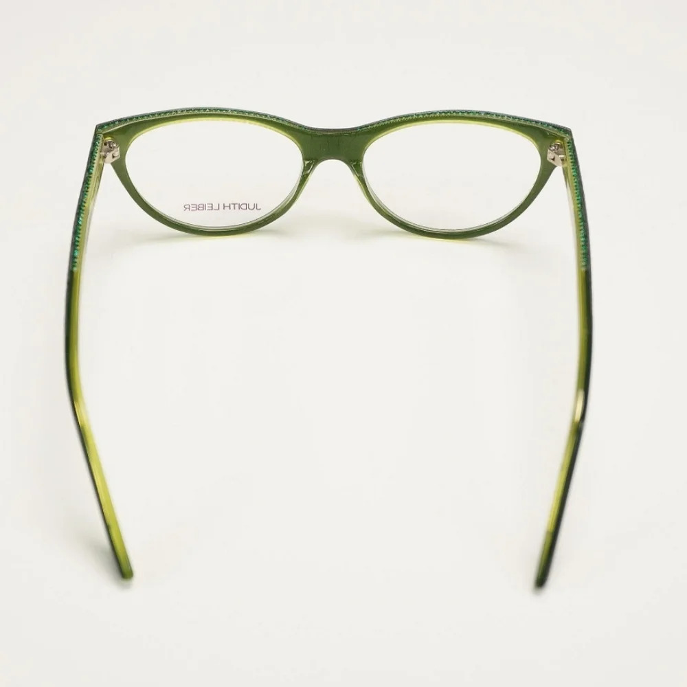 RARE Judith Leiber Cat-Eye Glasses | Green JL1171 Designer Eyewear Frame 53-17-1 - Picture 4 of 8
